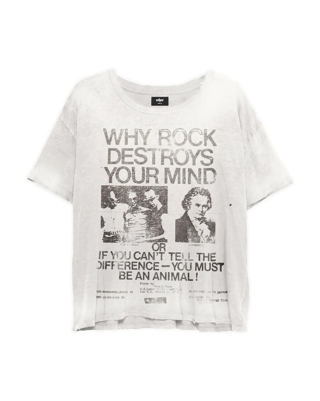 Other Uk White Rock Music Destroys Decay T Shirt