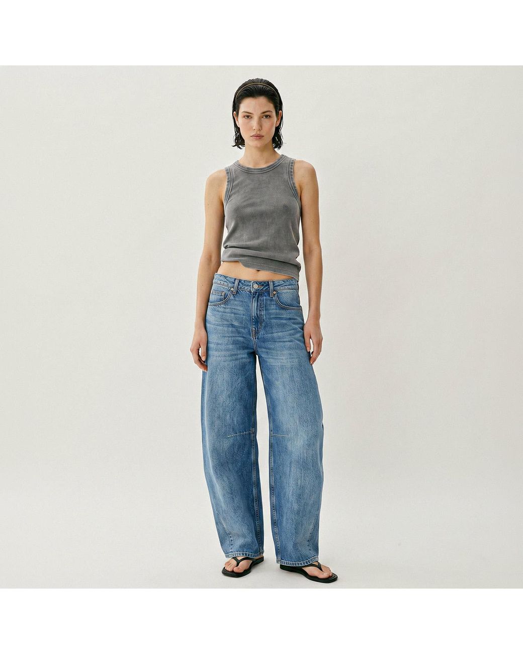 NOEND Blue Kallie Relaxed Curve