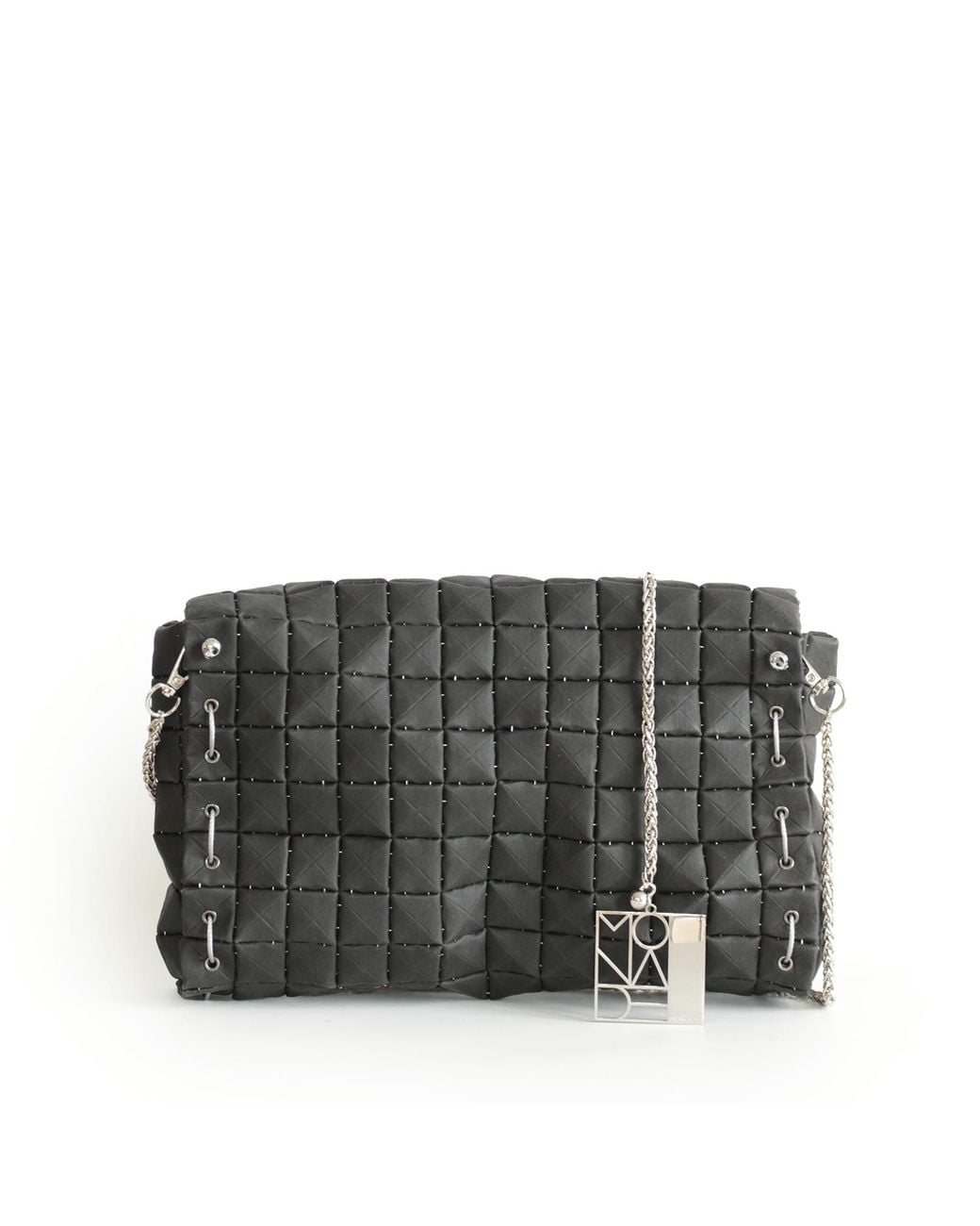 Monade Black Clutch Bag Matte