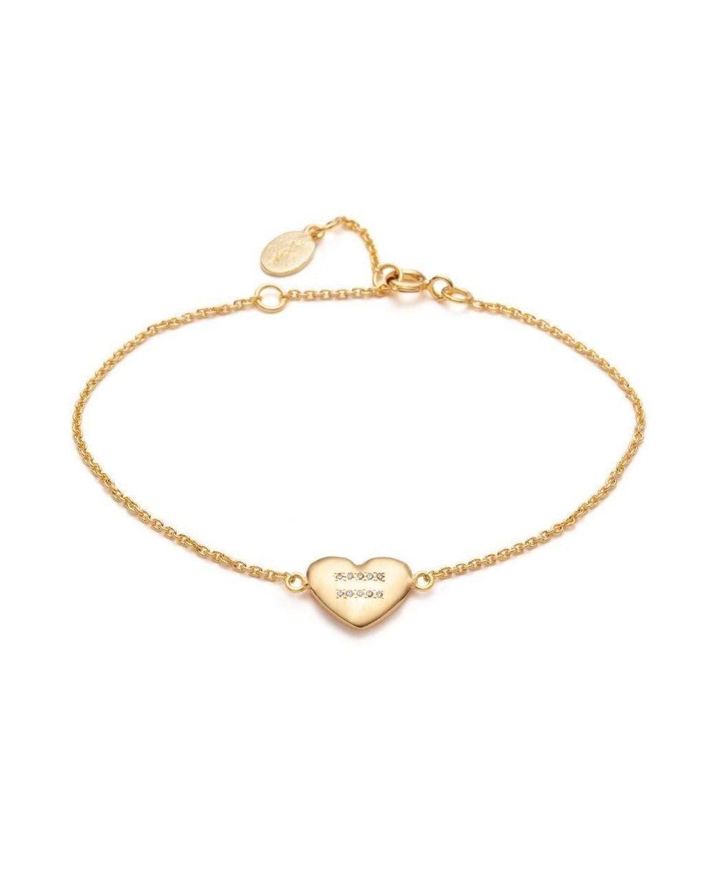 With Love Darling Metallic Equality Heart Bracelet