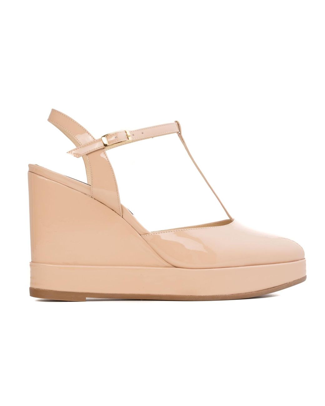 Rosamund Muir London Pink Neutrals Jeanne Nude Patent Wedges