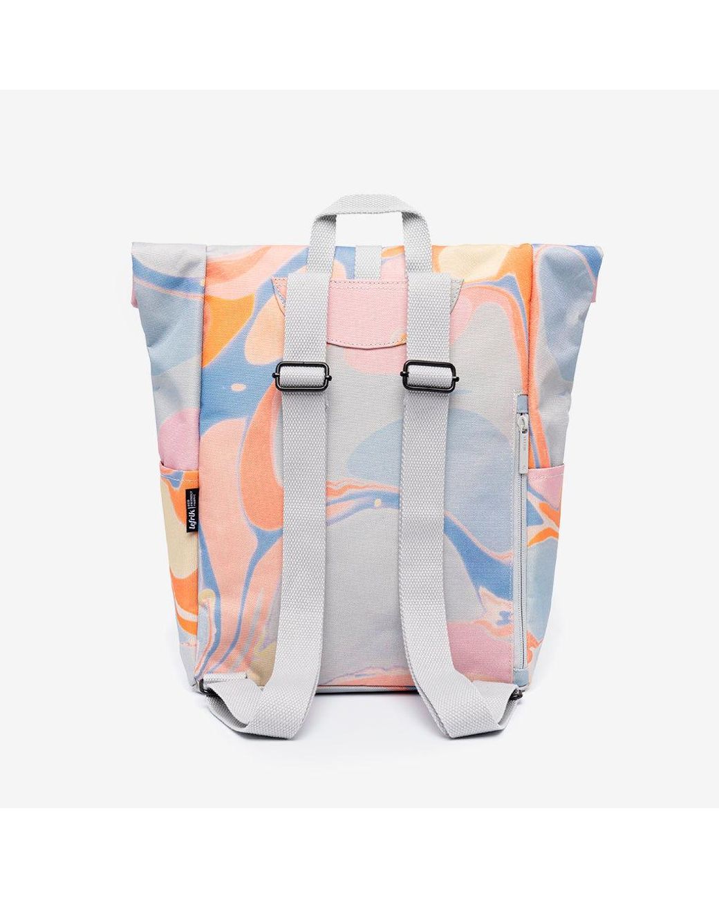 Lefrik White Roll Mini Backpack Marble