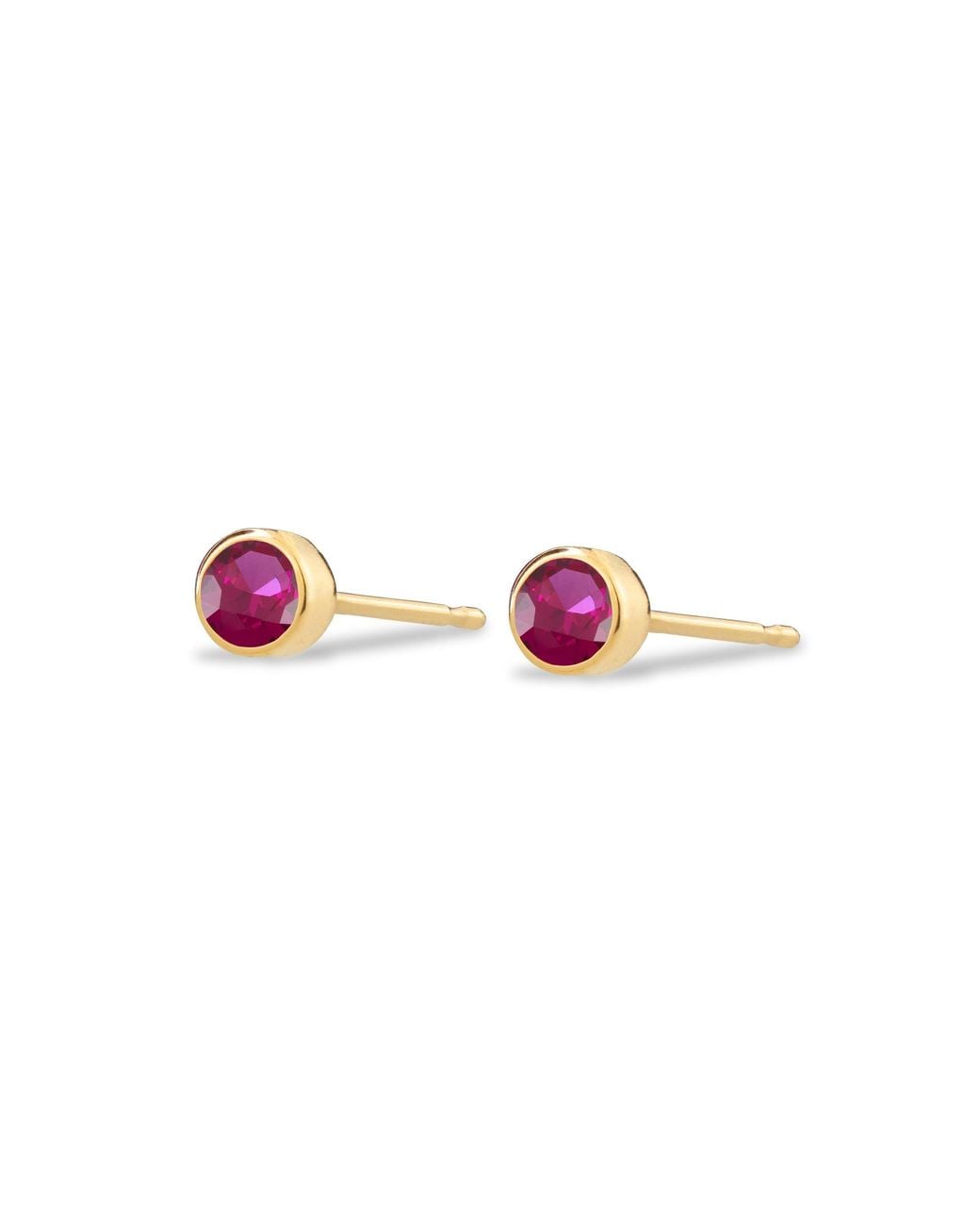 Maya Brenner Pink Birthstone Stud
