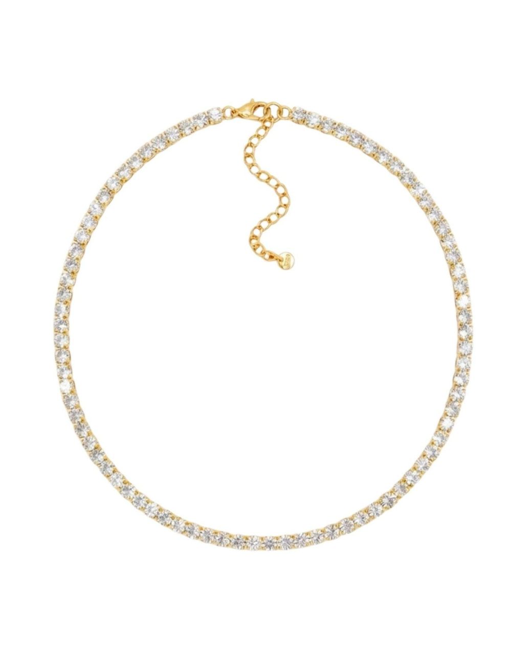 Uchi and Soto Metallic Shikaku Stone Tennis Necklace