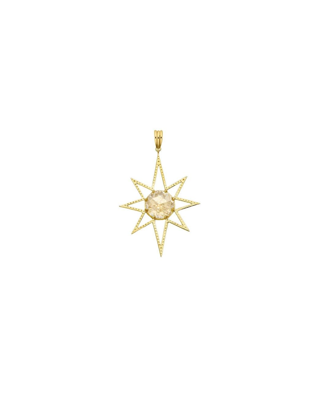 Zoe & Morgan Metallic Sunburst Charm