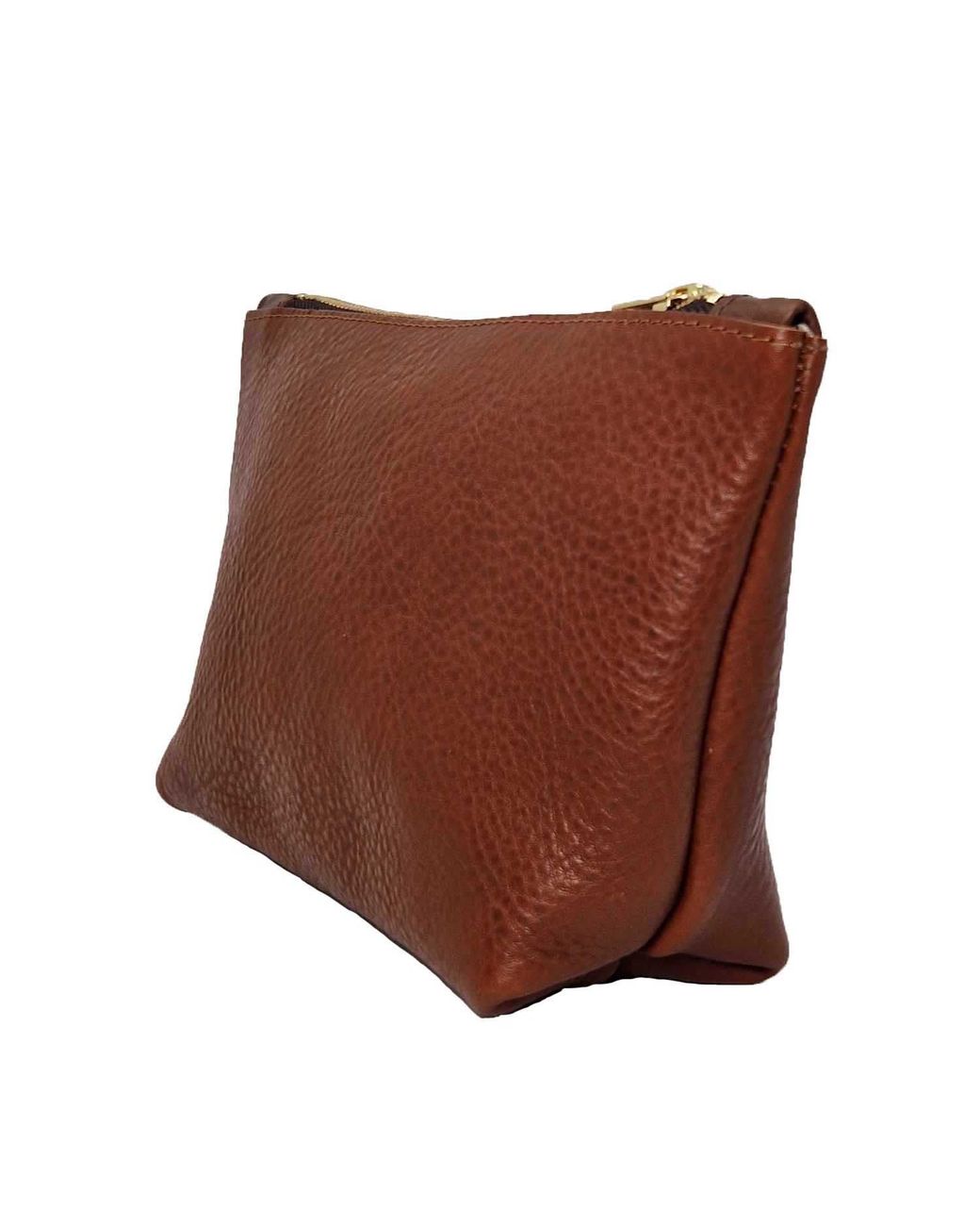 N'damus London Brown Altantic Chestnut Leather Toiletry Case for men