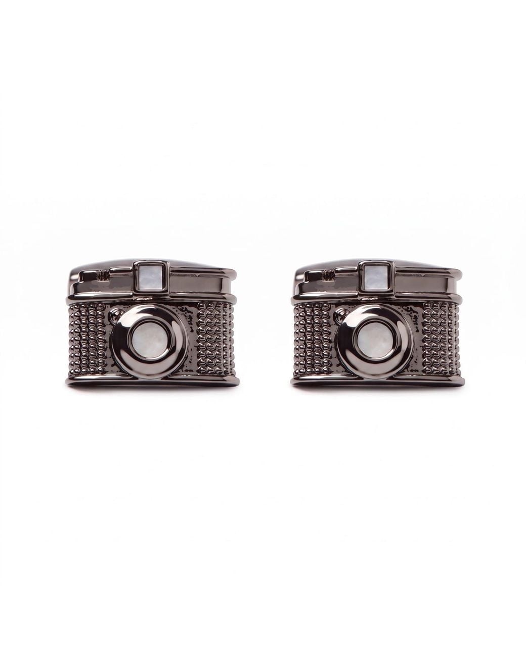 Simon Carter Metallic Vintage Camera Cufflinks for men