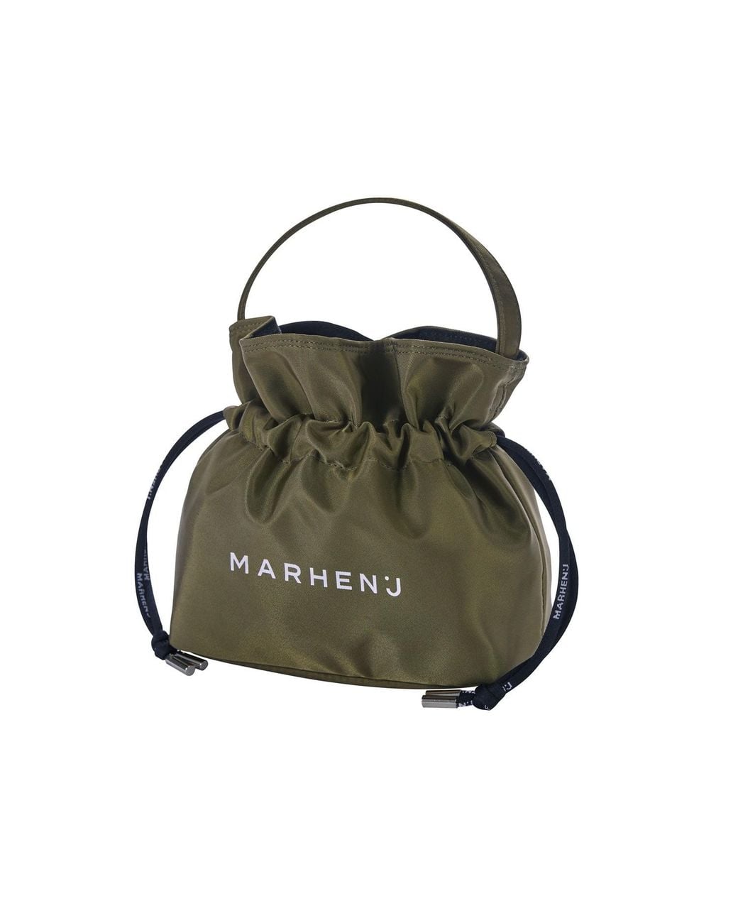 MARHEN.J Black Neutrals Recycled Nylon Bucket Bag