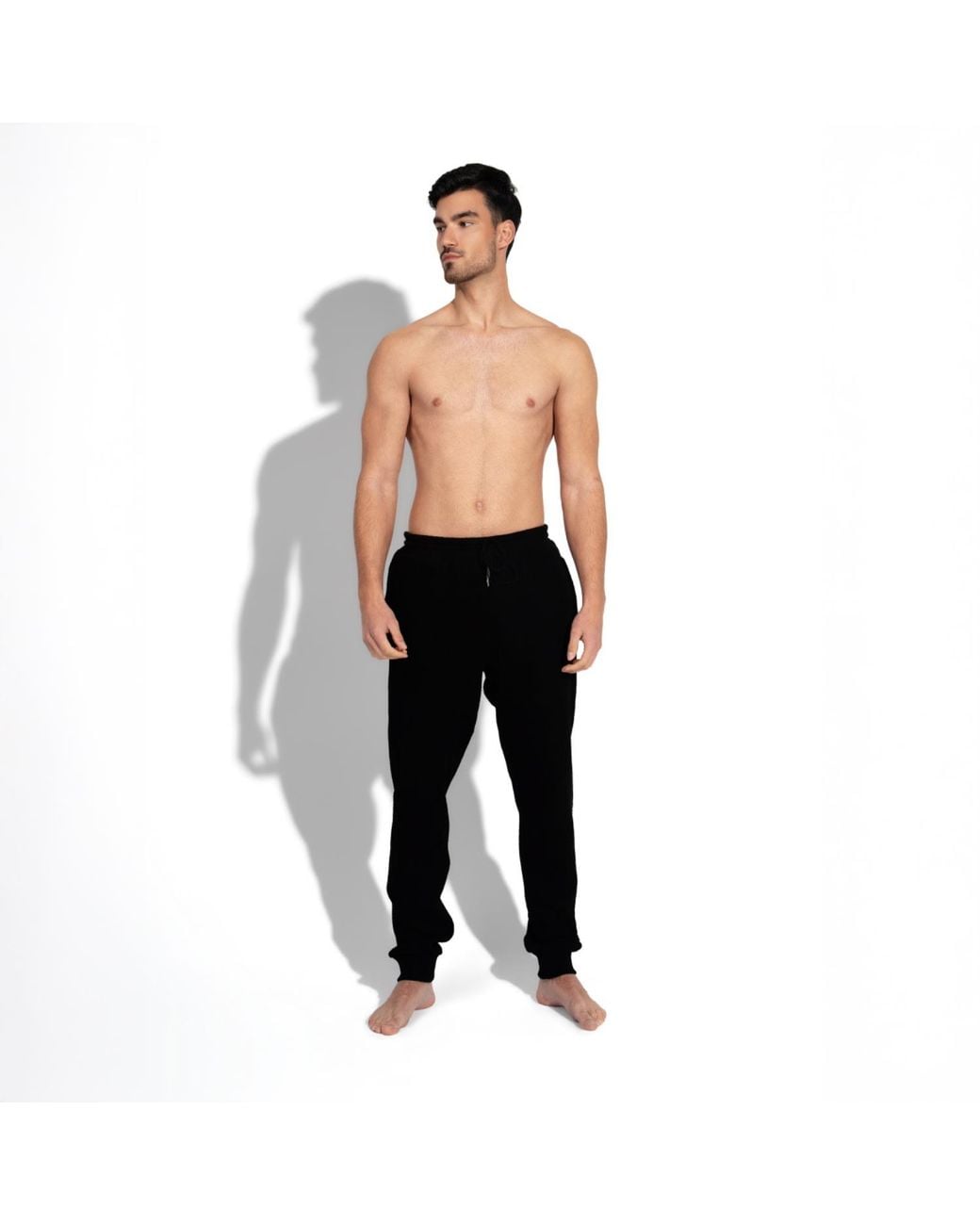 Maison Tangerine Black Cotton Zip-Up Hoodie & Joggers Tracksuit Set For