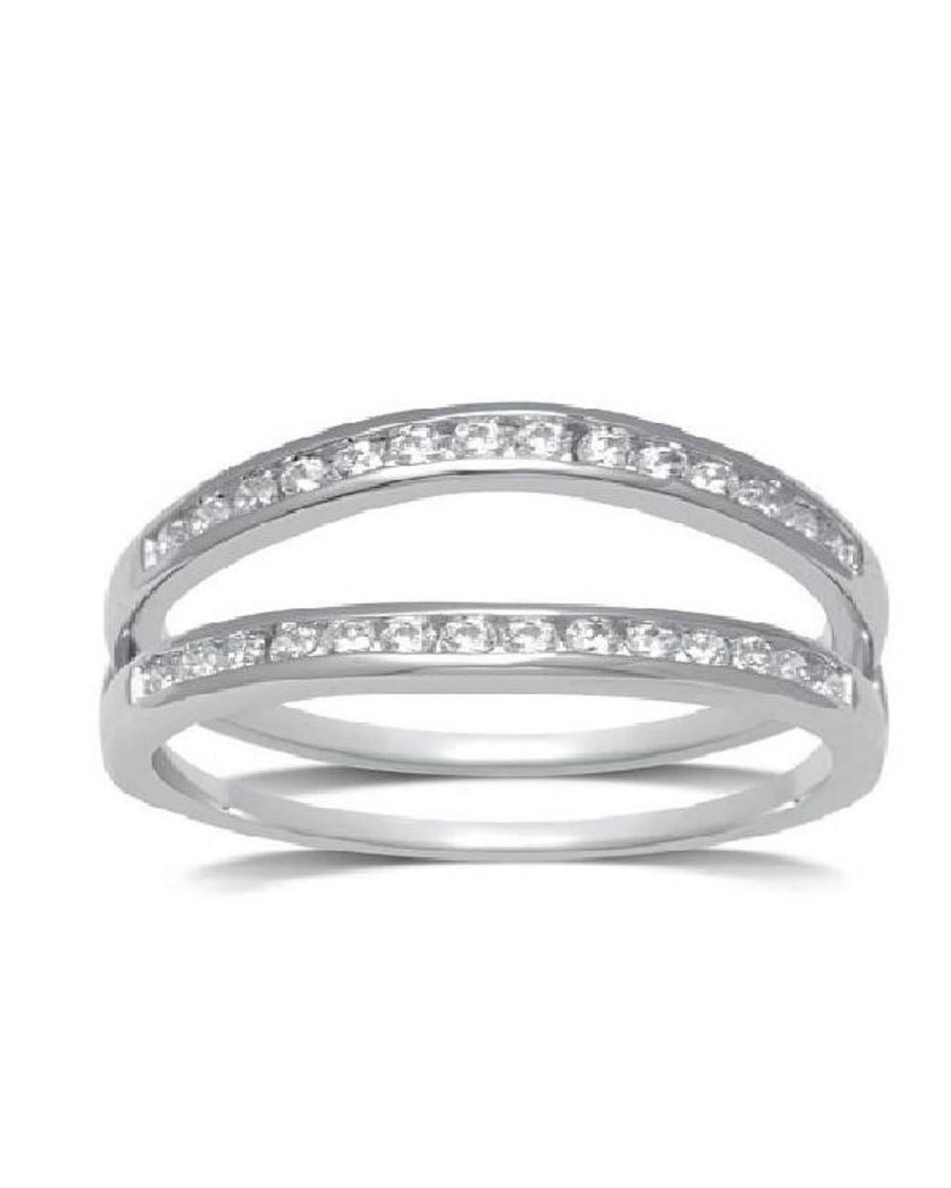 Artisan Metallic Handmade Pave Diamond Ring 18k Solid White Gold