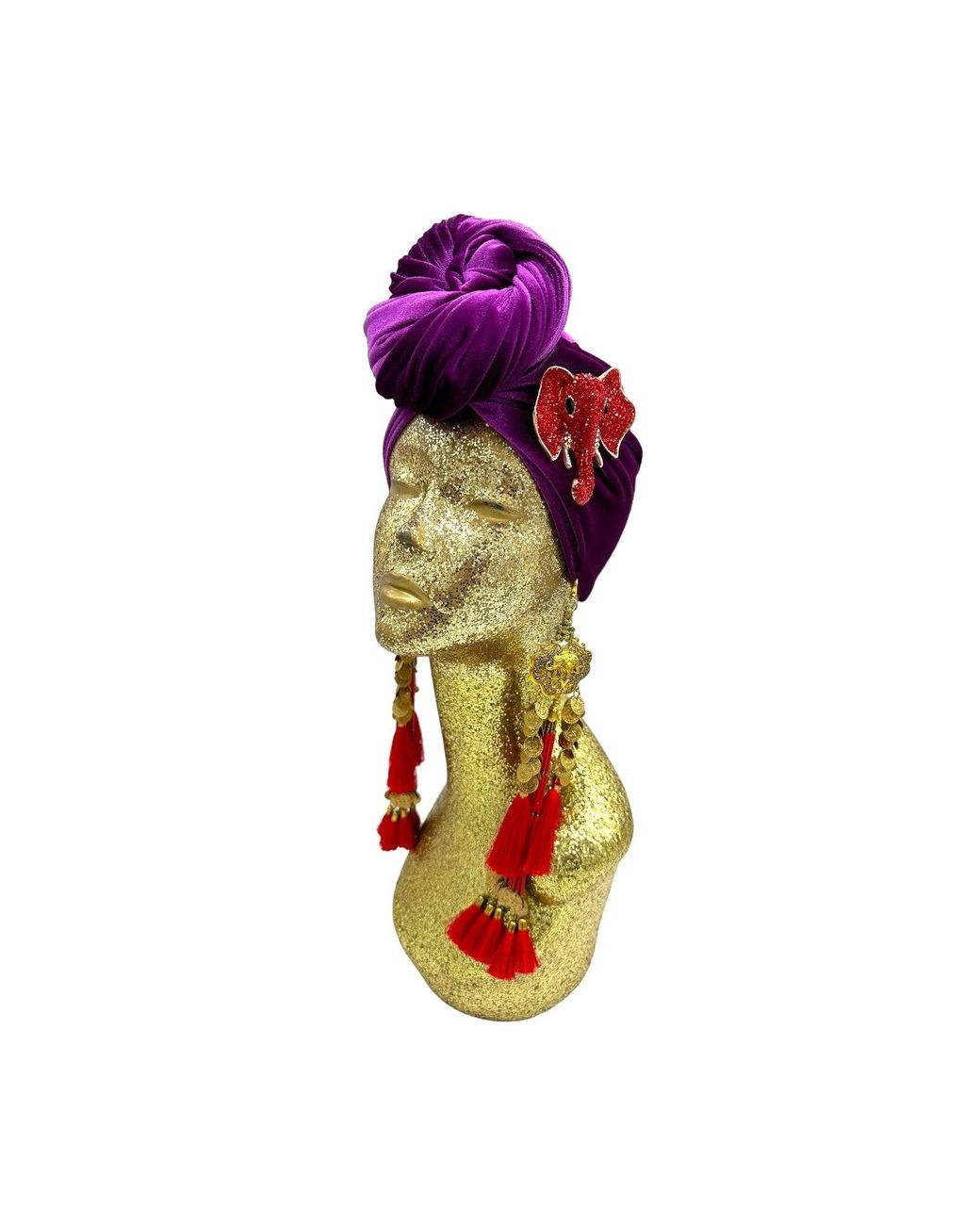 Julia Clancey Red Plum & Ruby Nellita Dream Turban