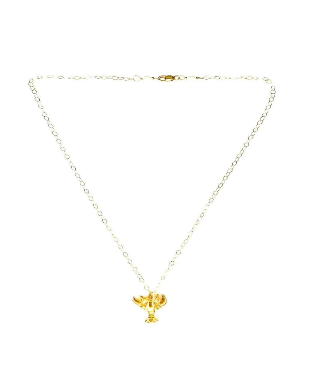 Lexi Jewelry Metallic Lucky Lobster Necklace