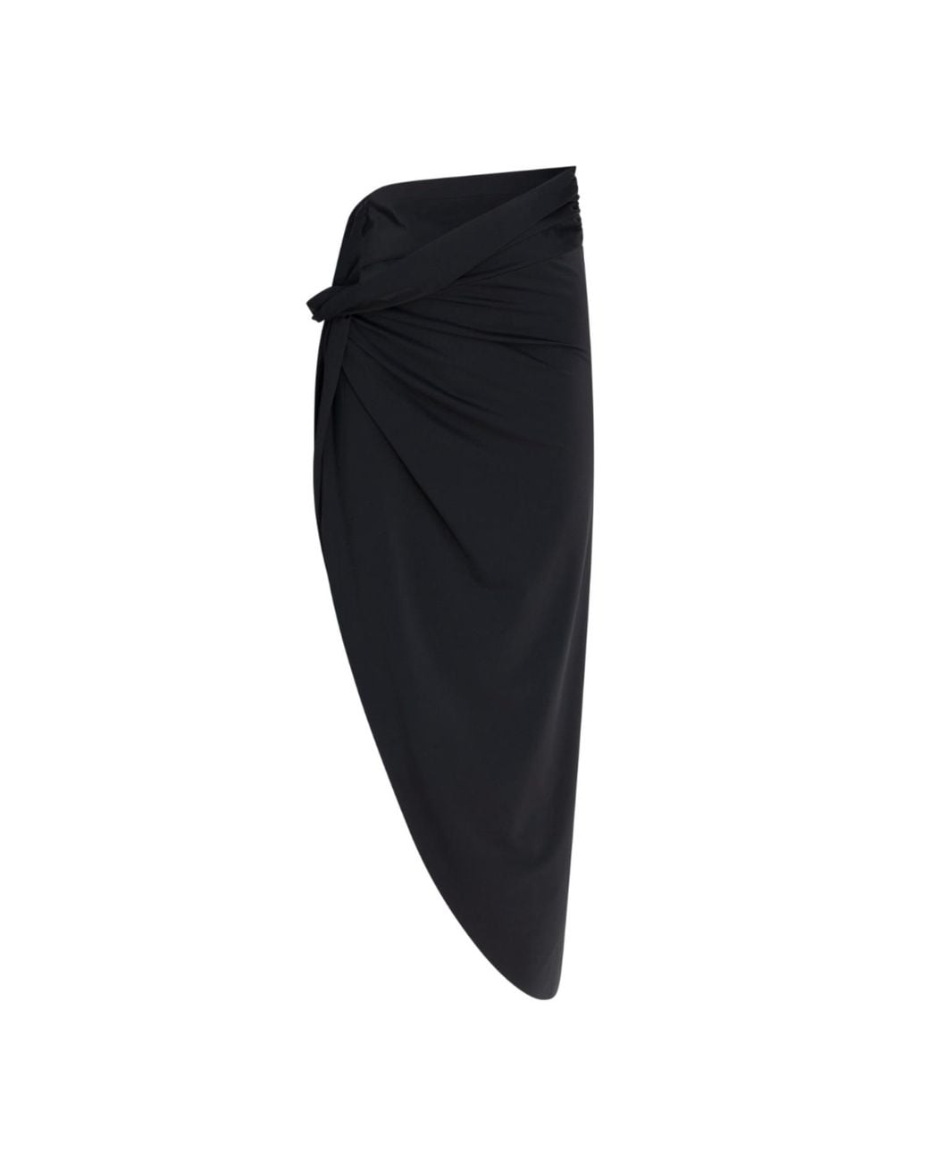 Circular Path Black Sarong Cover Up