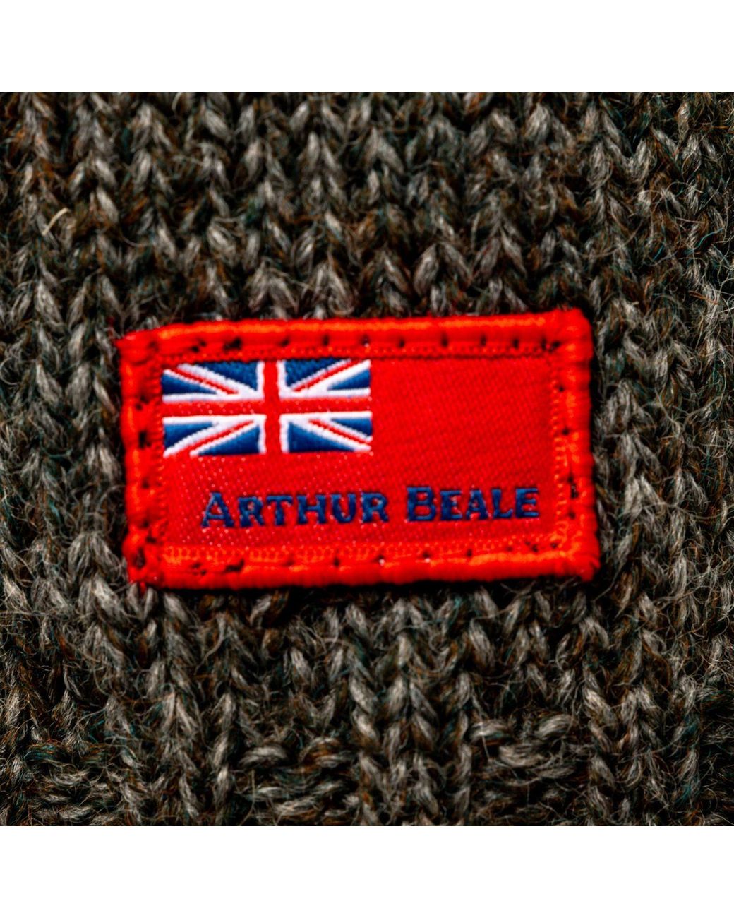 Arthur Beale Green Oiled Wool Pelmo Jumper for men