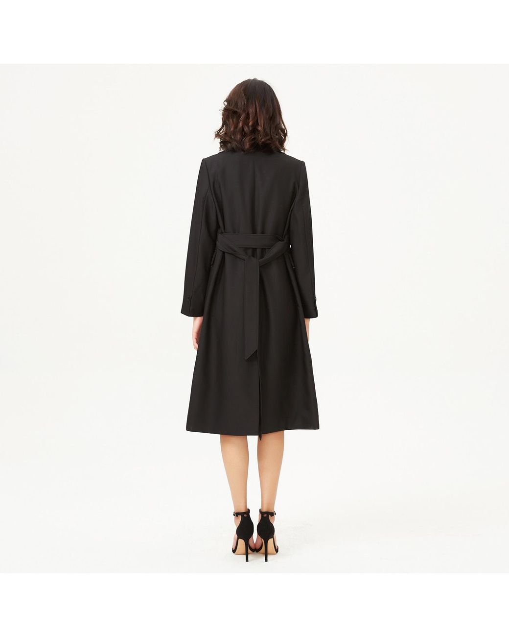 Smart and Joy Black Minimalist City Coat