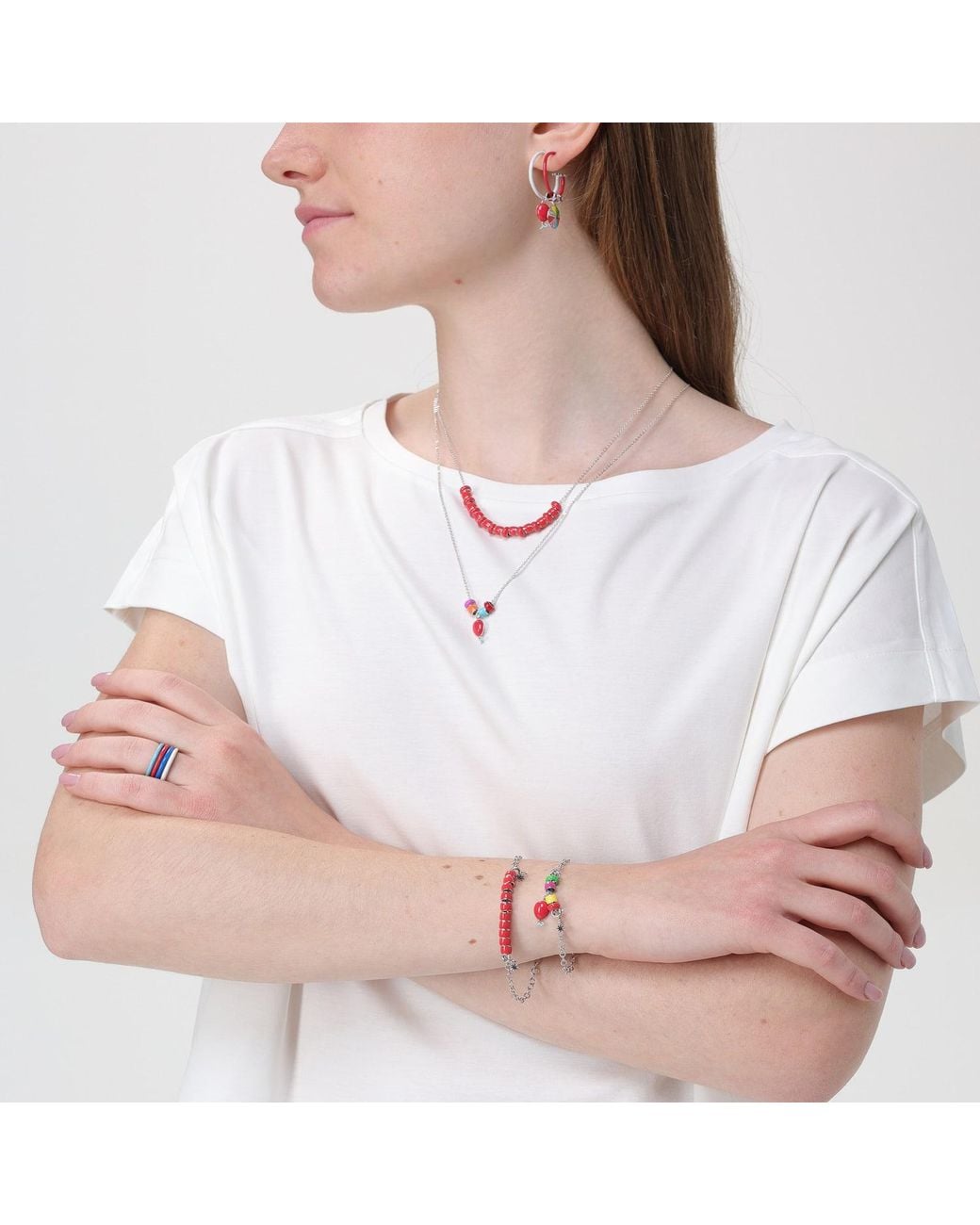 Pinnole Metallic Thin Ring