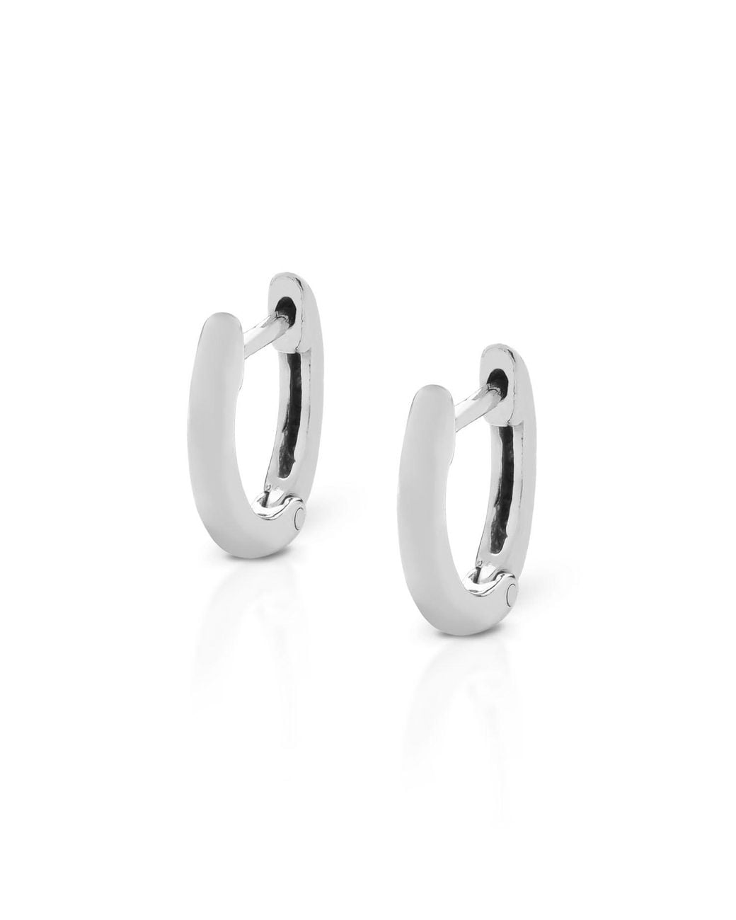 Nellou Jewellery Metallic Rosie Huggie Earrings Sterling