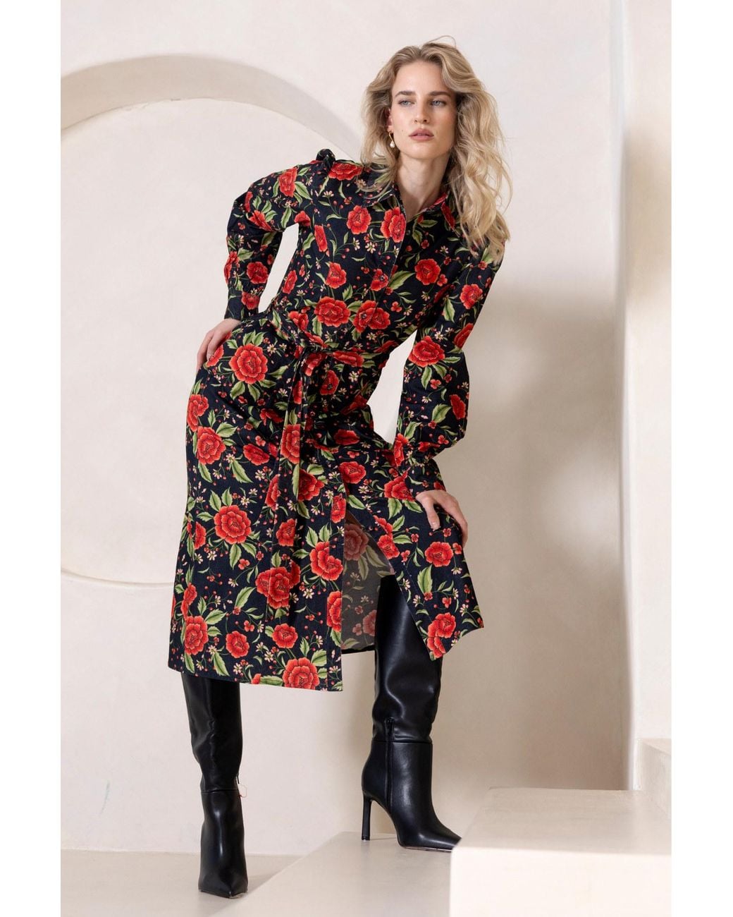 Raishma Red Inola Dress
