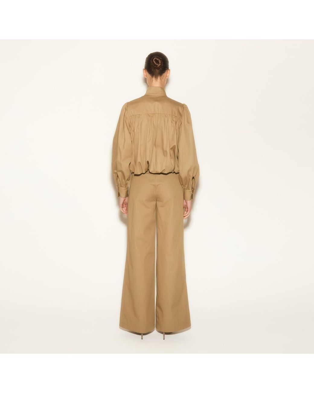 Herfetch Natural Neutrals Latte Wide Leg Pant Camel