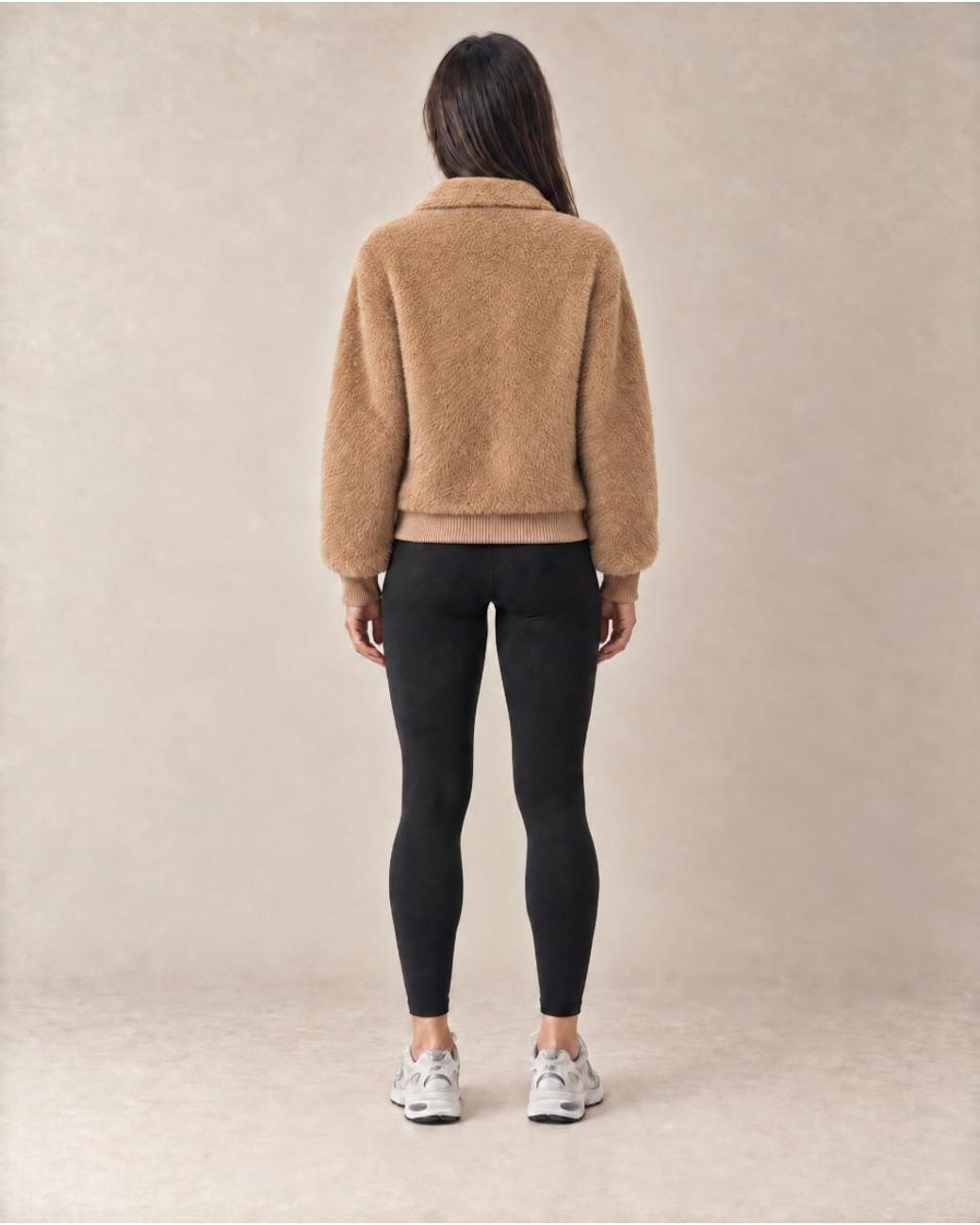 ROAV Brown Soft Camel Zip Bomber Jacket