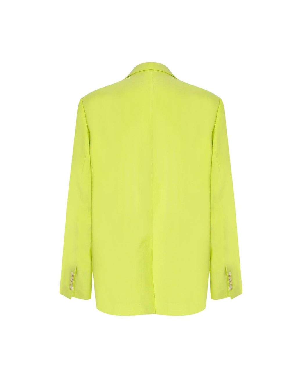 NAZLI CEREN Yellow Boxy Oversized Jacket