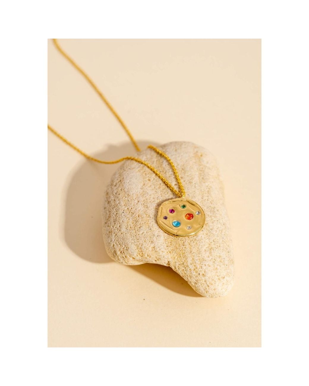 Lavani Jewels Metallic Goldplated & Multicolored Sadie Necklace