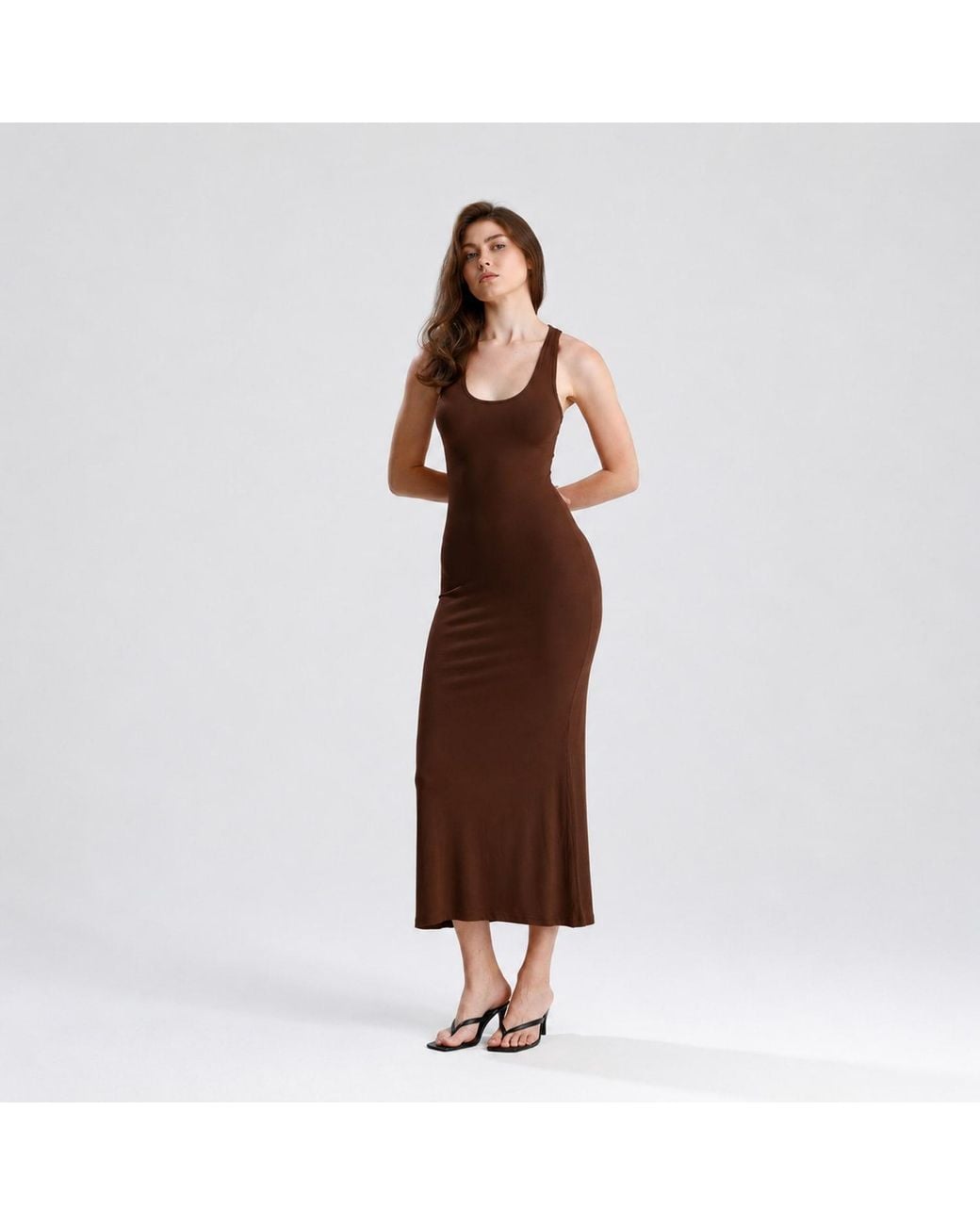 Maison De Gala Brown Aria Mocha Dress