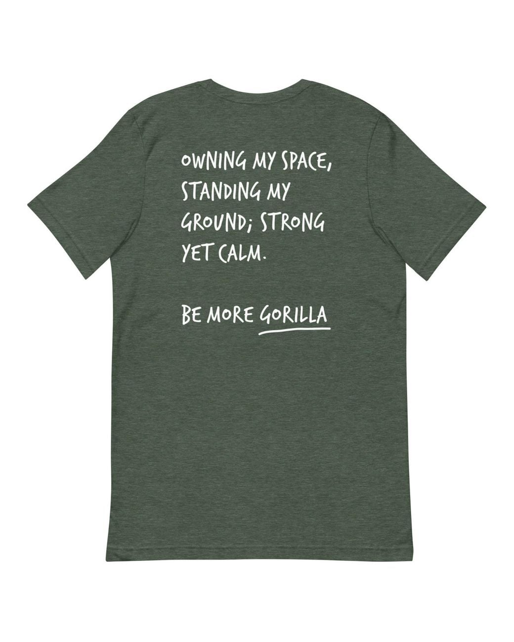 Anchor and Crew Green Forest Think Ocean Gorilla Aspirations Cotton Embroidered T-Shirt