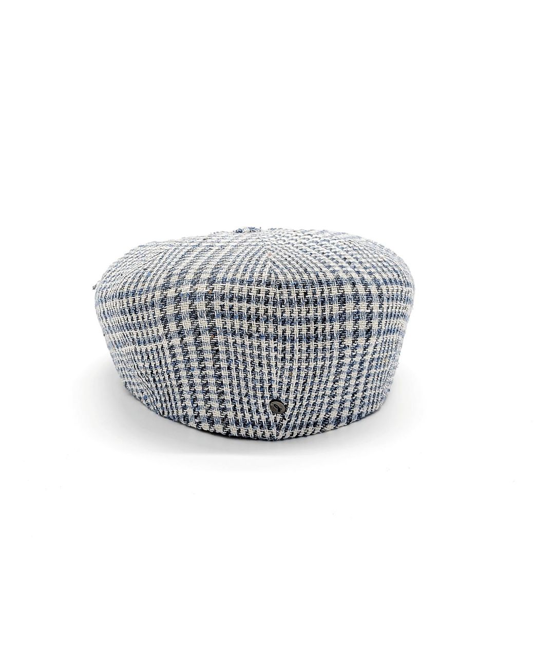 DORIA 1905 Gray Prince-Of-Wales Fabric Irish Cap for men