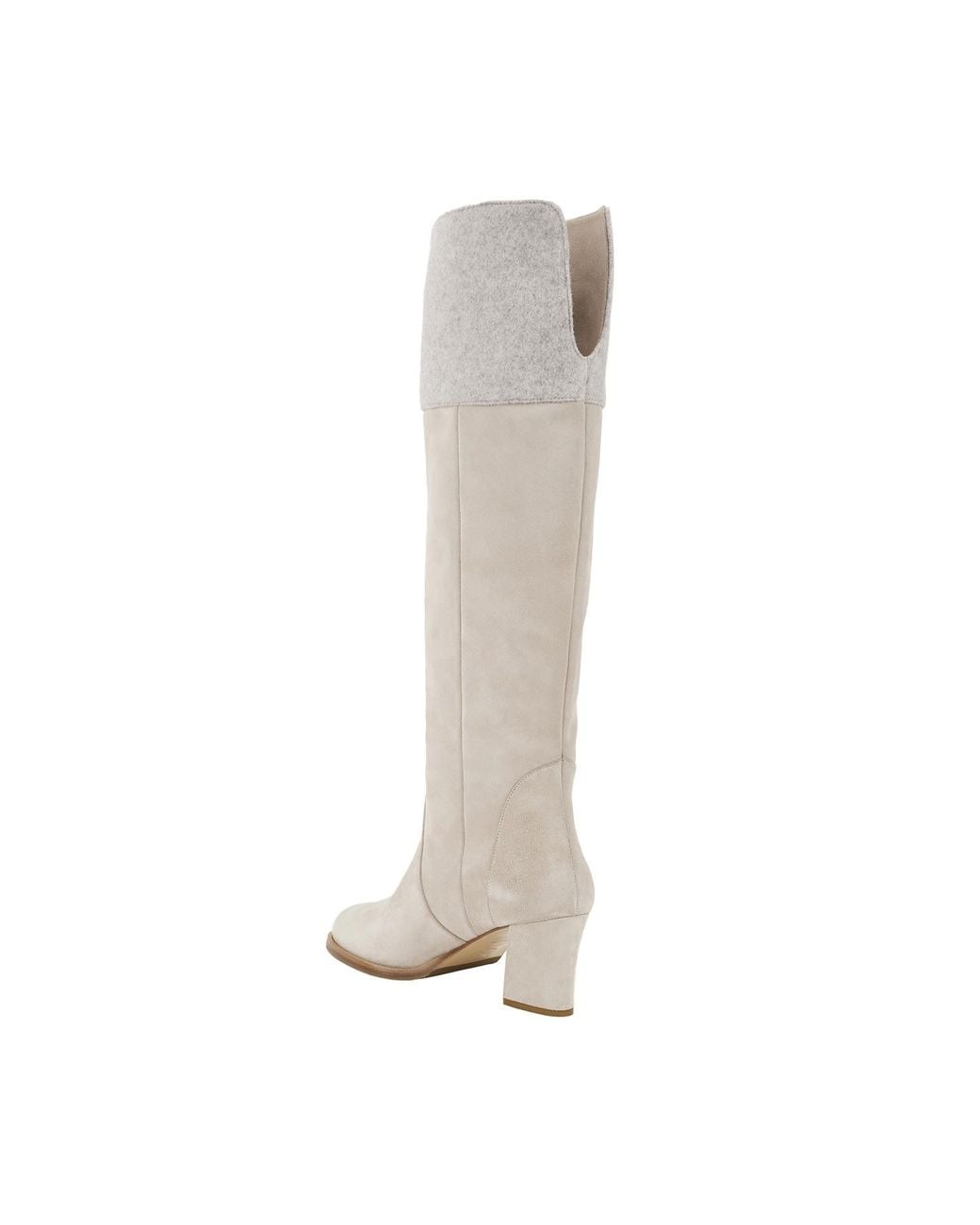 Moon D'elle White Neutrals Zenit Knee High Boots