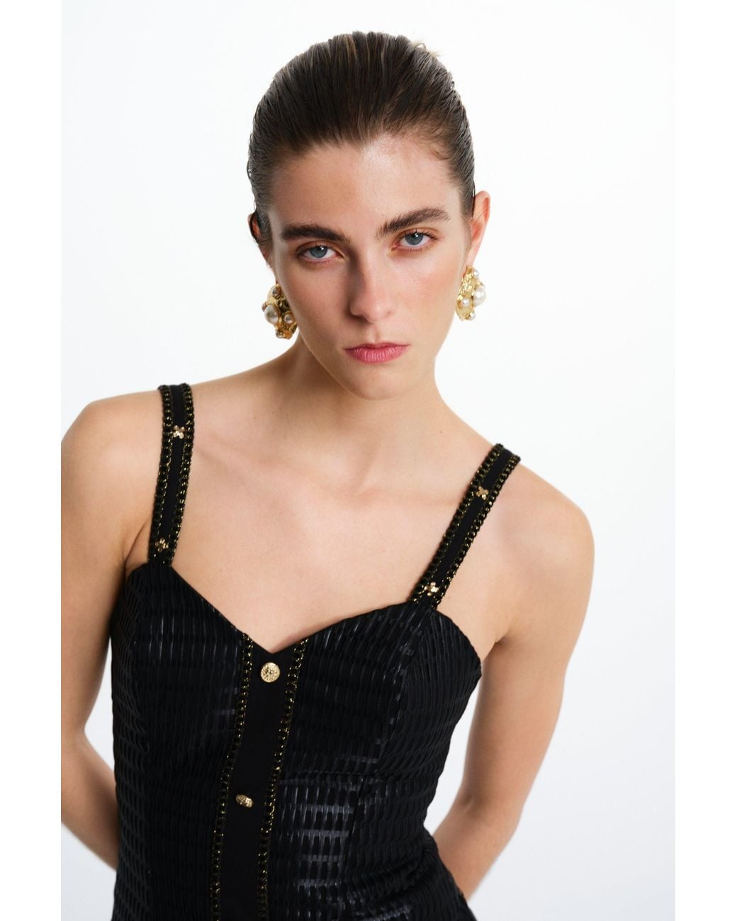 Saint Ones Black Pluma Dress