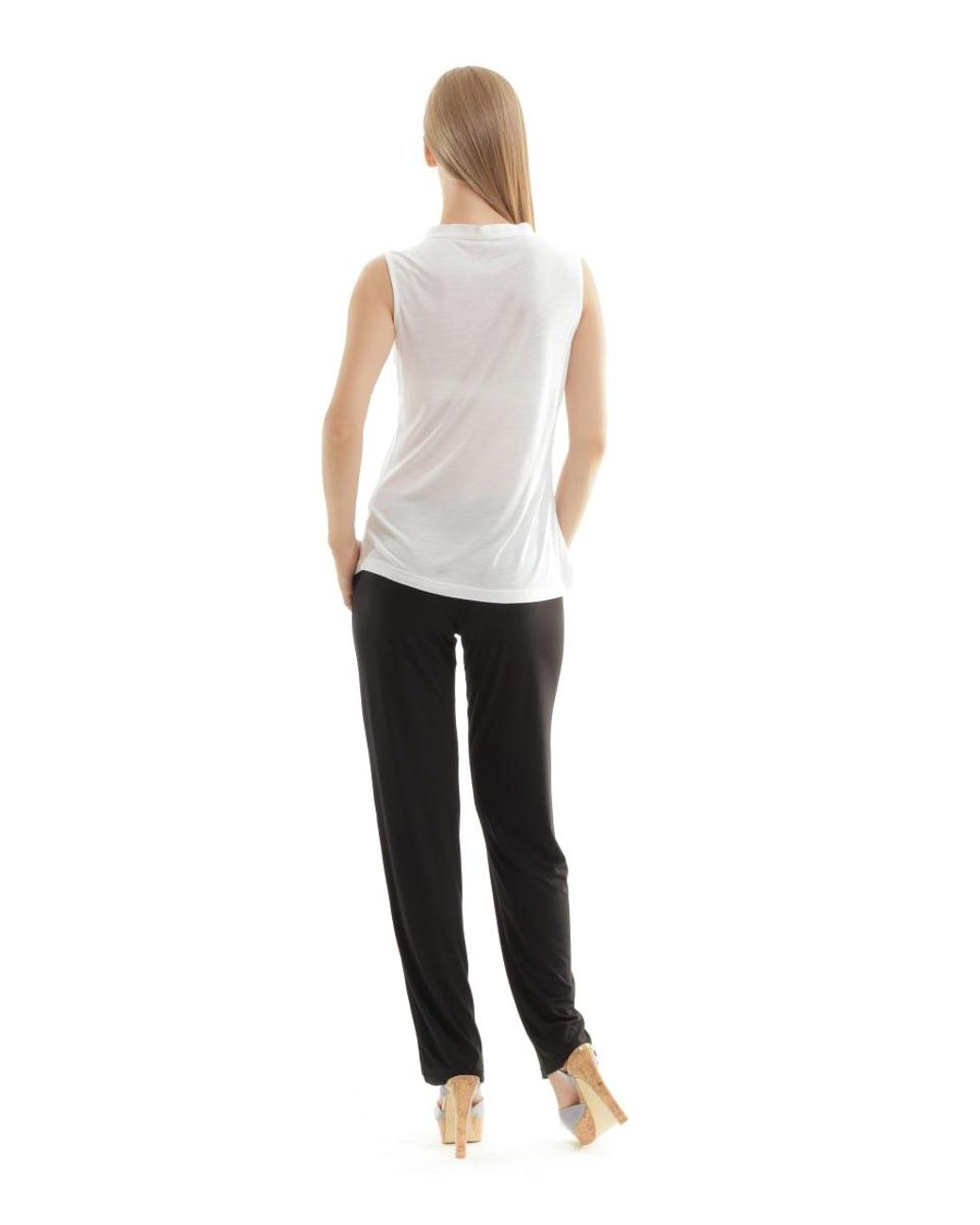 Conquista White Tencel Top