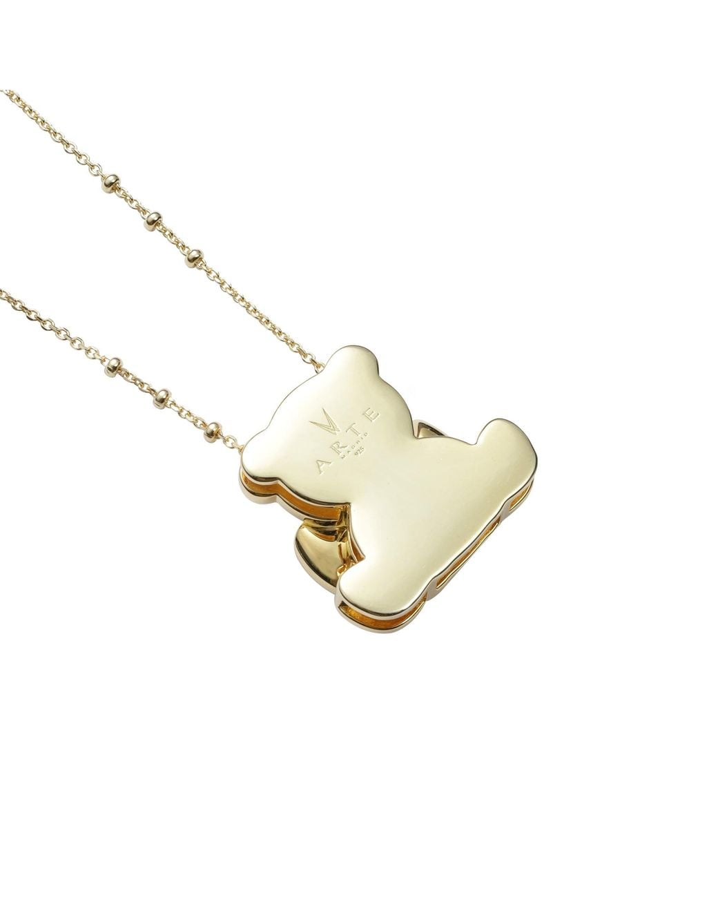 Arte Madrid White Circus Bear Pendant