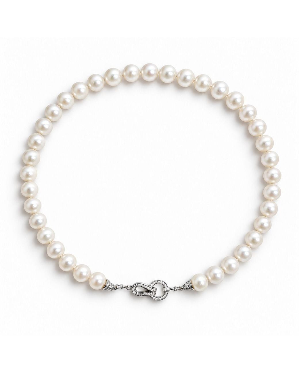 Ninemoo Étreinte De Perle Pearl Necklace in Metallic | Lyst