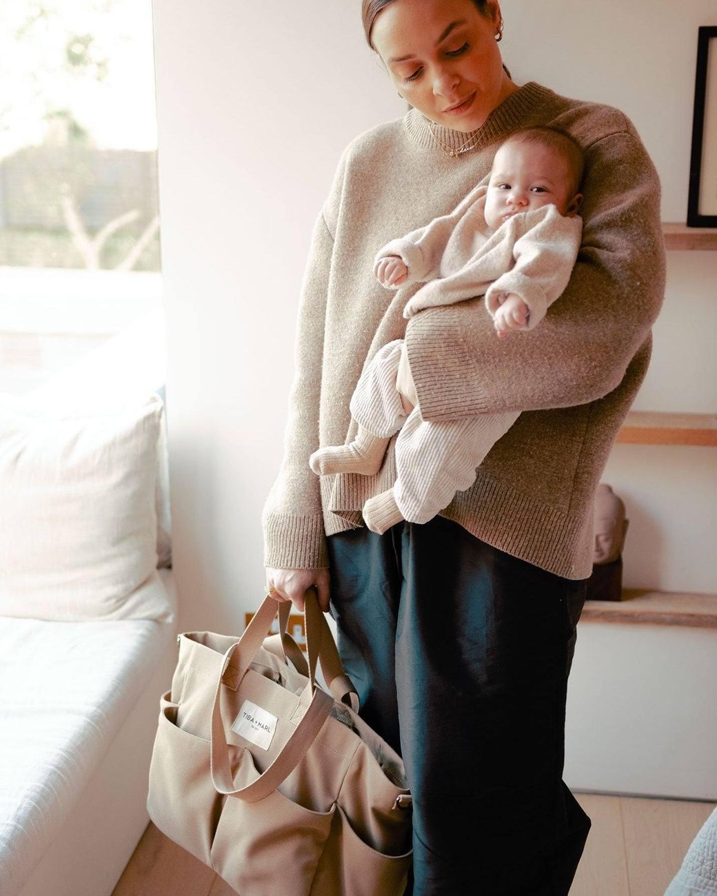 Tiba + Marl Natural T+M Canvas Pocket Tote Desert
