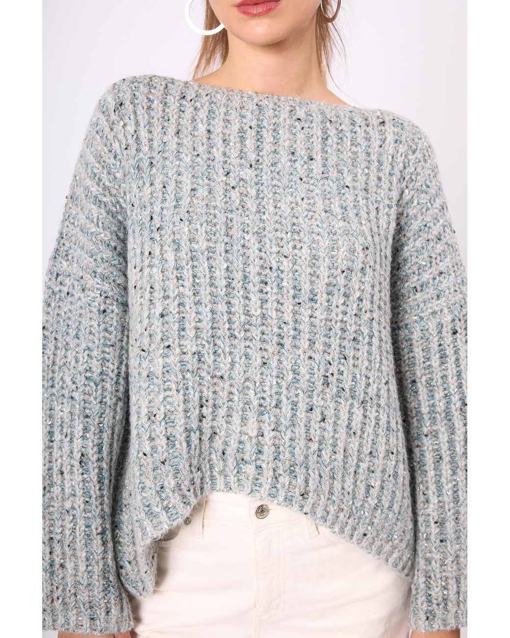 Peraluna Gray Maggie Thessaloniki Knit Subtle Glittered Jumper