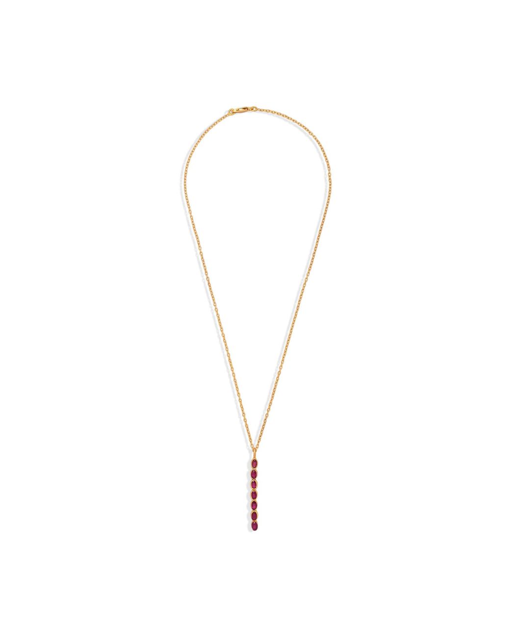 Opium Jewels White Wand Pendant Necklace