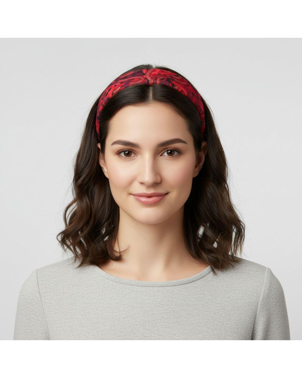 Janara Jones Red Snakes Satin Headband