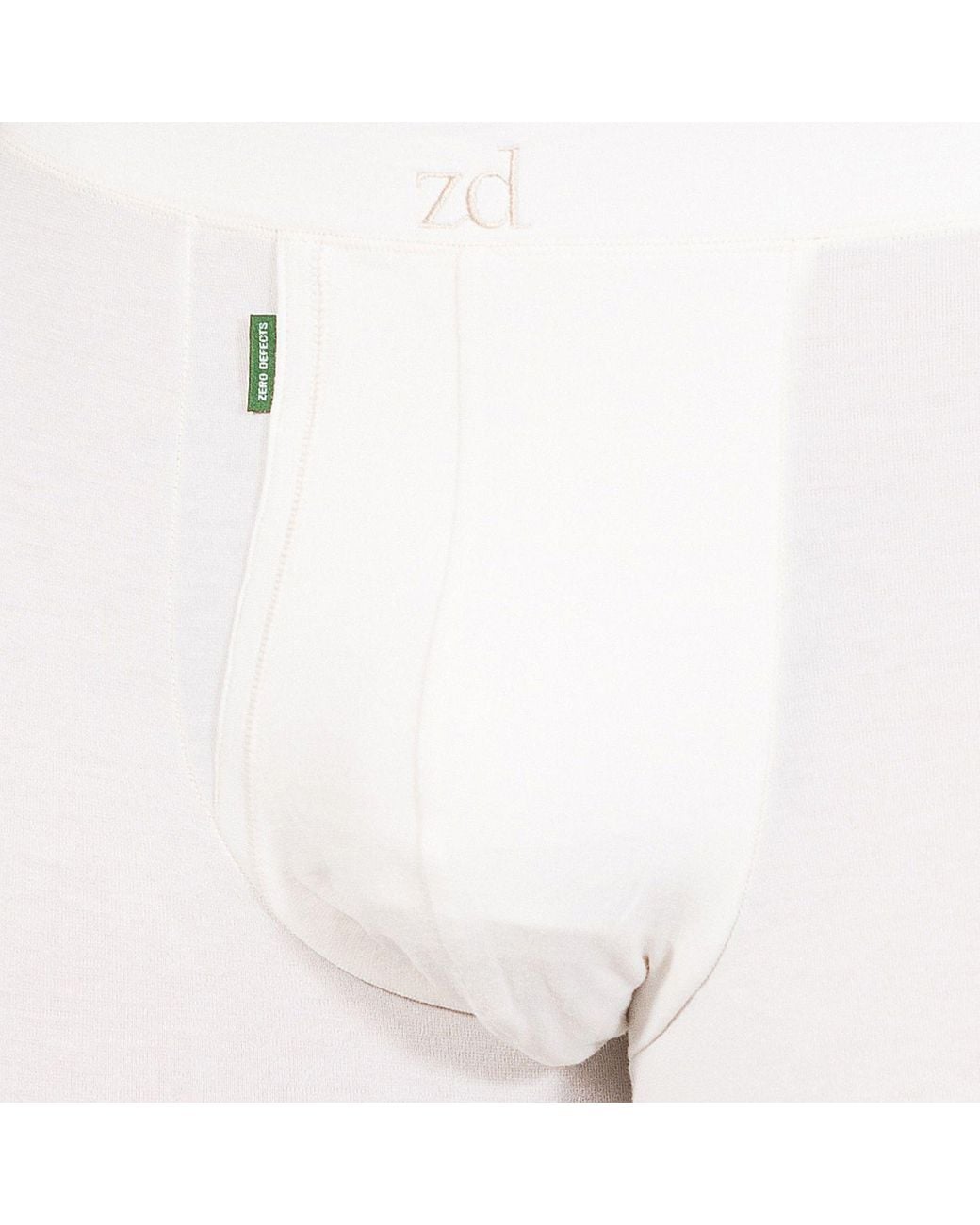 Zd - Zero Defects Gray Neutrals Heracles Fly Front Boxer – Maximum Softness For Sensitive Skin for men