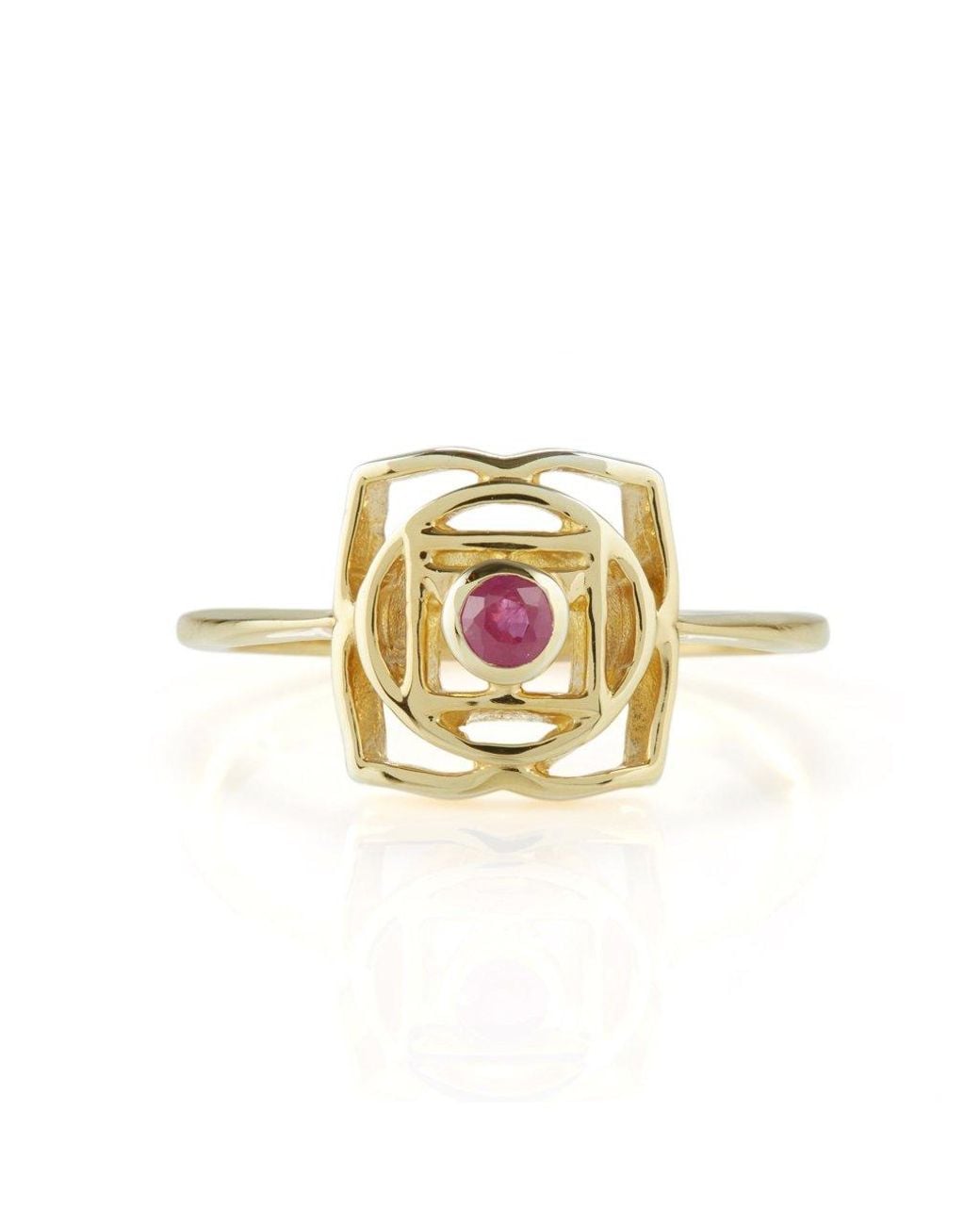 Charlotte's Web Jewellery White Root Chakra Ring