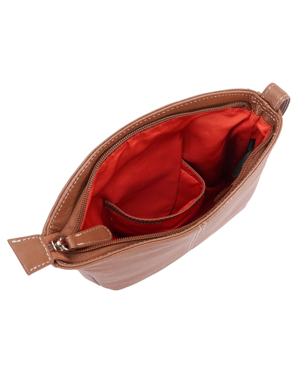 Lloyd Baker Brown Munnar Leather Crossbody
