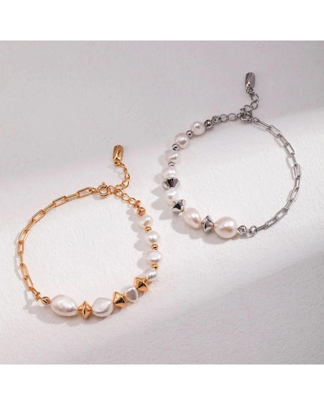 Angel Barocco Metallic Classic Baroque Pearl Bracelet