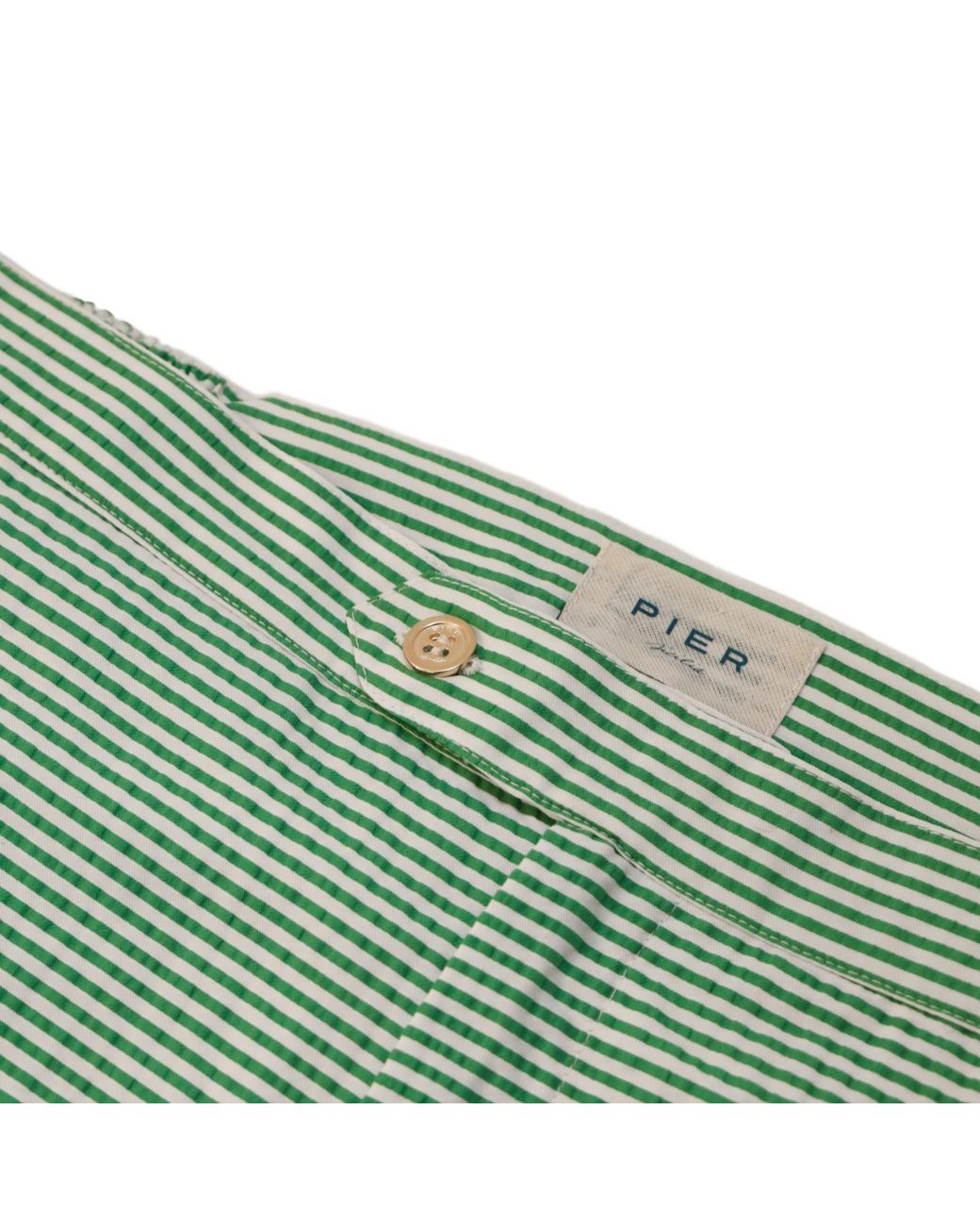 Pier Sicilia Green Luchino Seersucker for men