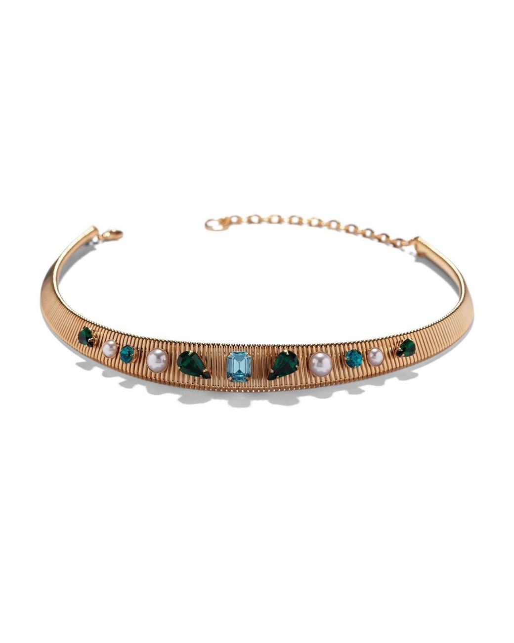The Pink Reef Metallic Collar Necklace