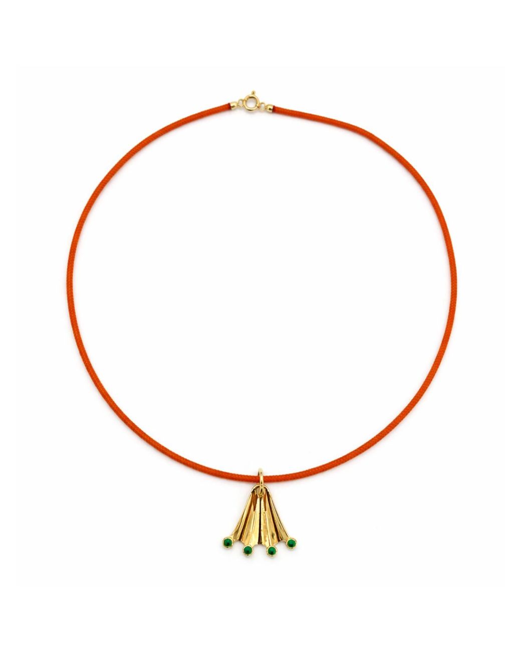 Pearl Code Red Italian Cord With-Plated Clasp