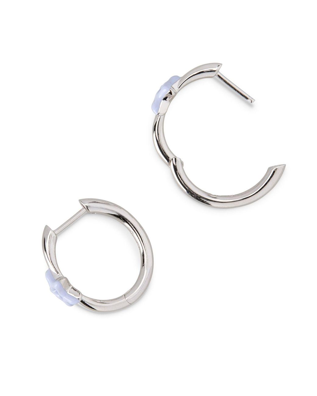 Dolcetto Designs Metallic Cometa Enamel Star Hoop Earrings