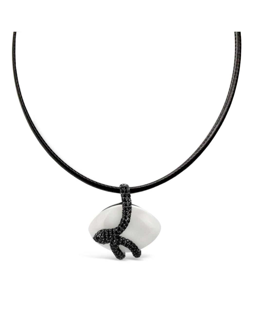 Bellus Domina Metallic Sterling And Snake Necklace