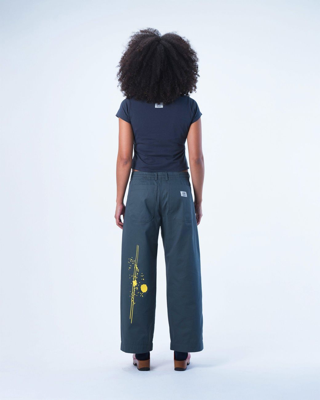 Lilia Munn Blue Organic Cotton Trouser –
