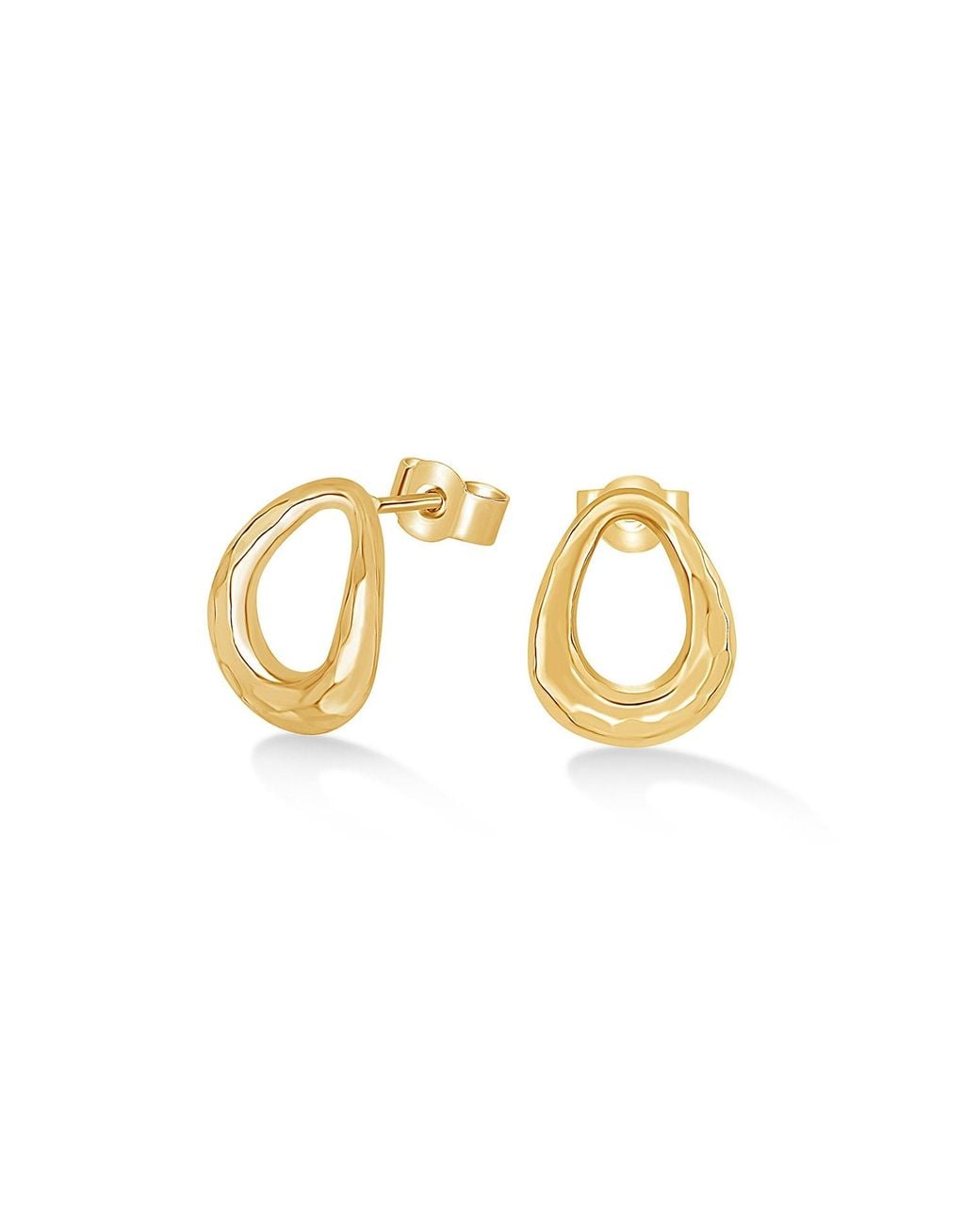 Dower & Hall Metallic Large Entwined Studs