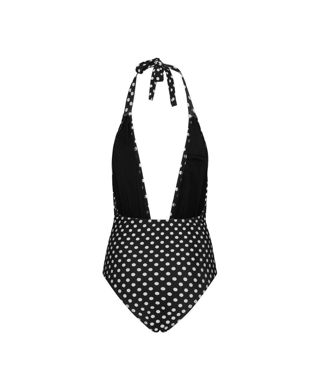 Paola Amador Black Mary Polka Dots One Piece Swimsuit